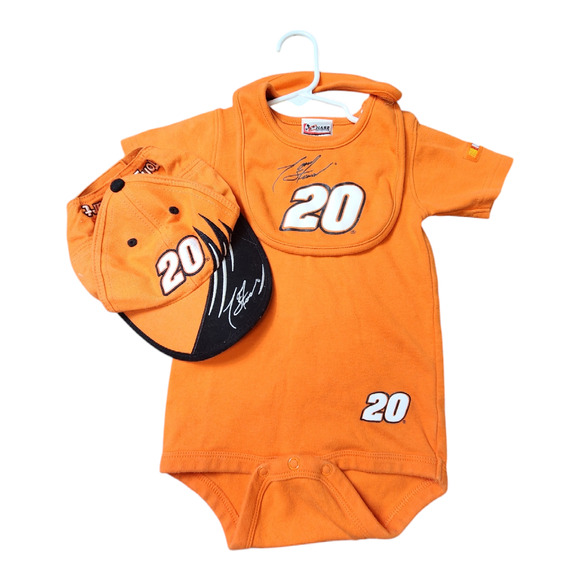 Vintage Tony Stewart Baby Outfit Orange 20 Nascar Sz 24 Months Chase Authentics - Picture 1 of 10